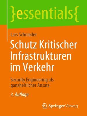 cover image of Schutz Kritischer Infrastrukturen im Verkehr